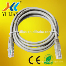 High quality UTP cat5e cat6 networking cable 2M grey jumper cable patch cord RoHS CE ISO Standard computer cable